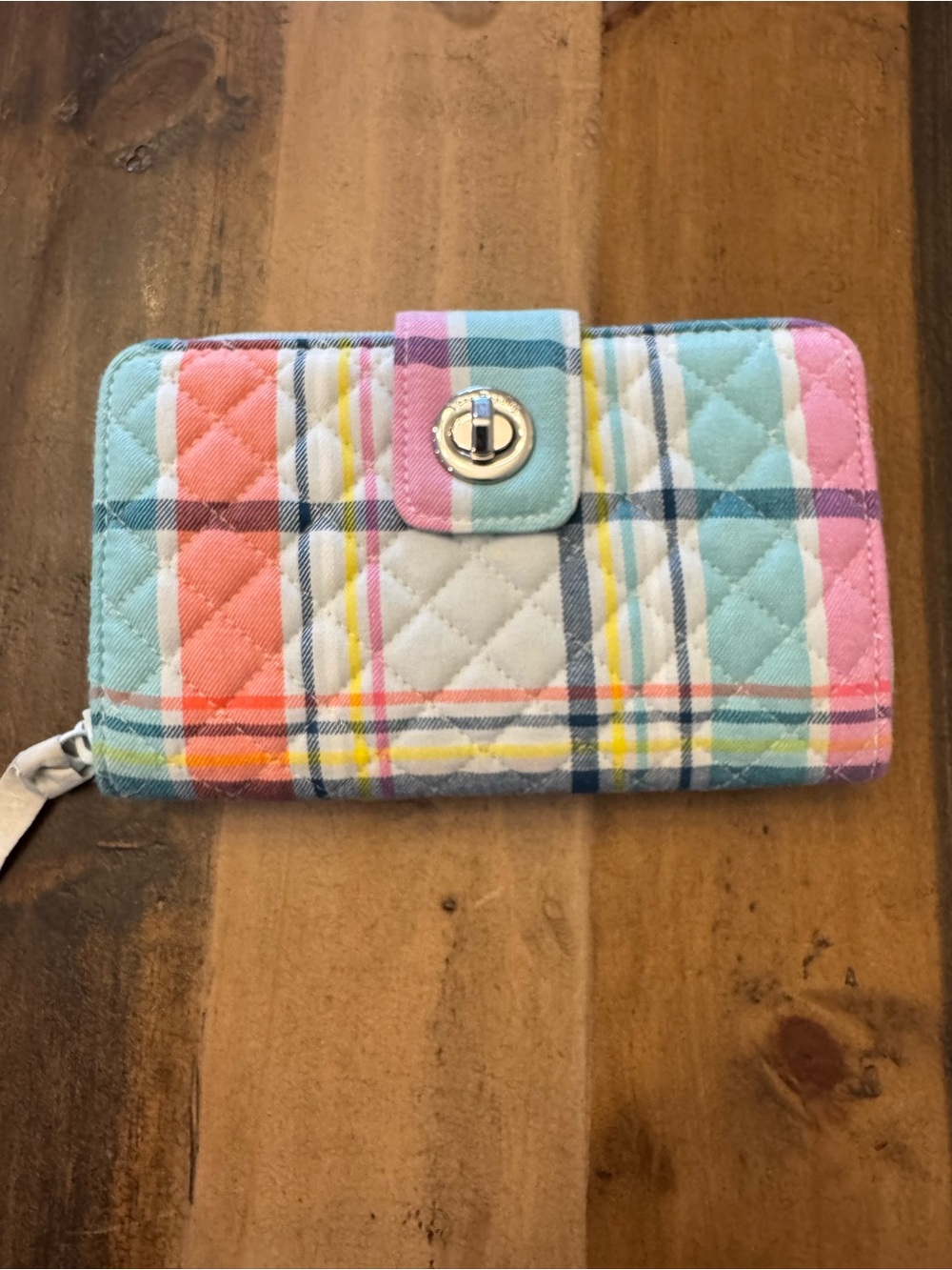 Vera Bradley Turnlock Wallet in Pastel Paisley